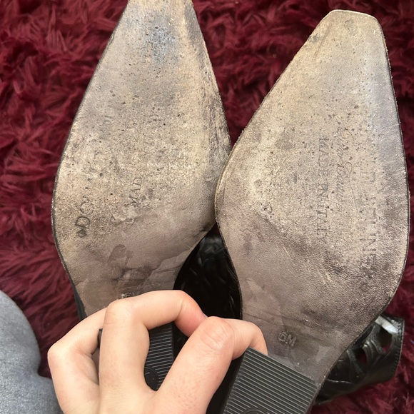 Donald J Pliner Western Cut Out Leather Booties - Picture 4 of 7